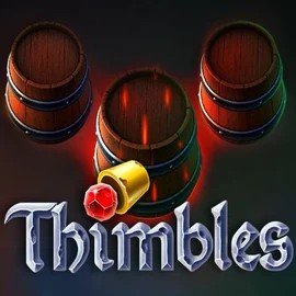 Thimbles online game logo by Evoplay on bonus-kong.gr
